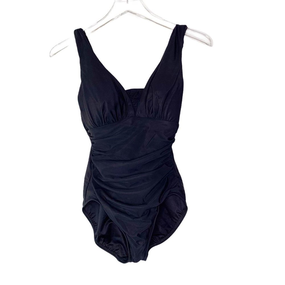 Lands' End Grecian Tummy Control 1- Piece Swimsuit